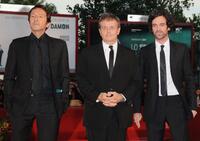 Jean Hugues Anglade, Patrice Chereau and Romain Duris at the premiere of "Persecution" during the 66th Venice Film Festival.