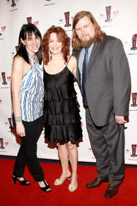 Lee Silverman, Deirdre O'Connell and Michael Chernus at the 26th Annual Lucille Lortel Awards in New York City.