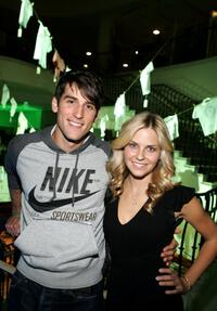 Jonathan Chase and Nikki Griffin at the Lacoste and Barneys New York unveiling of celebrity customized polos.
