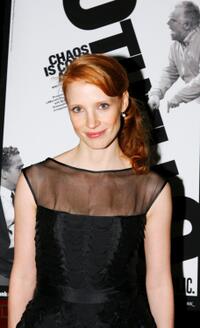 Jessica Chastain at the Public Theater and Labyrinth Theater's production of "Othello" opening night party.
