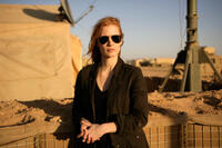 Jessica Chastain on the set of "Zero Dark Thirty."