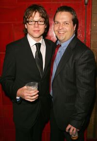 Khan Chittenden and director Dan Kridge at the after party of the Australian premiere of "West."