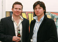 Producer Matthew Reeder and Khan Chittenden at the opening night of "West" in Australia.