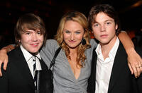 Richard Wilson, Katie Wall and Khan Chittenden at the after party of the California premiere of "Introducing The Dwights."