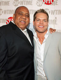 Barry Shabaka Henley and Wes Chatham at the California premiere of "Weeds."