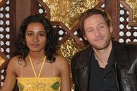 Tannishtha Chatterjee and Florian Gallenberger at the photocall of "Shadows of Times" during the Marrakesh International Film Festival 2005.