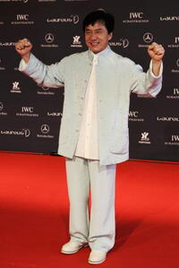 Jackie Chan at the Laureus World Sports Awards in Portugal.