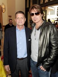 Robert Simonds and Billy Ray Cyrus at the California premiere of "The Spy Next Door."