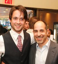 Justin Chatwin and director David S. Goyer at the screening of "The Invisible."