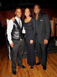 Darryl Stephens, Jennia Fredrique and Rodney Chester at the after party of the premiere of "Noah's Arc: Jumping The Broom."