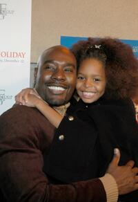 Morris Chestnut and Khail Bryant at the "Perfect Holiday" Celebration.