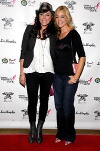 Krista Allen and Denise Richards at the launch of Signorelli's Susan G.Komen apparel collection promoting breast cancer awareness.