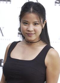 Karin Anna Cheung at the Stuff Magazine/Armani Exchange "Beachdance" party.