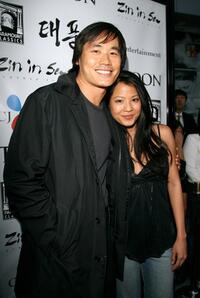 Roger Fan and Karin Anna Cheung at the premiere of "Typhoon."