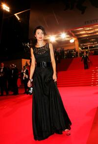 Maggie Cheung at the premiere of "Alexandra" at the Palais des Festivals during the 60th International Cannes Film Festival.