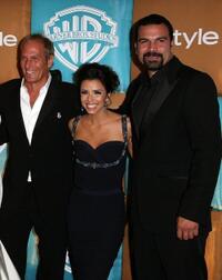 Michael Bolton, Eva Longoria and Ricardo Antonio Chavira at the after party of In Style Magazine and Warner Bros. Studios Golden Globe.