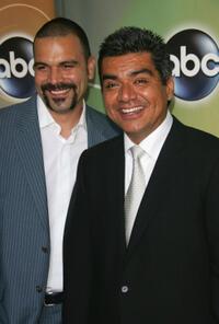 Ricardo Antonio Chavira and George Lopez at the ABC Television Network Upfront.