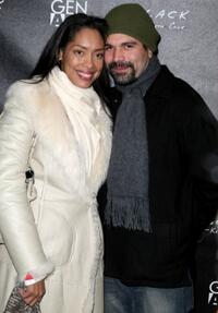Ricardo Antonio Chavira and Guest at the Kenneth Cole Black & Gen Art party during the 2009 Sundance Film Festival.