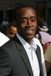 Don Cheadle at Ed Sullivan Theater after a taping of the Late Show with David Letterman in N.Y.
