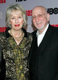 Dominic Chianese and his wife Jane Pittson at the premiere of "The Sopranos" at Radio City Music Hall.