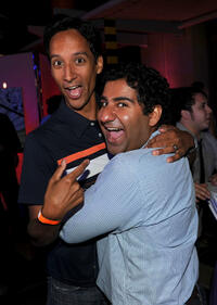 Danny Pudi and Parvesh Cheena at the NBC rooftop party during the Comic-Con 2010.