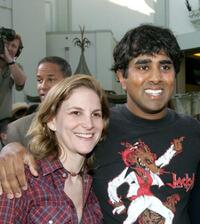 Dana Goldberg and Jay Chandrasekhar at the premiere of "The Dukes of Hazzard."