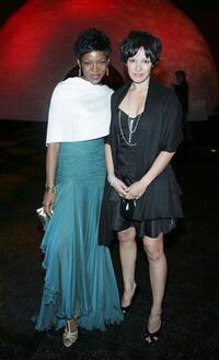 Caroline Chikezie and Yangzom Brauen at the after party of "Aeon Flux."