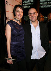 Lesley Chilcott and Scott Burns at the Los Angeles premiere of "An Inconvenient Truth."