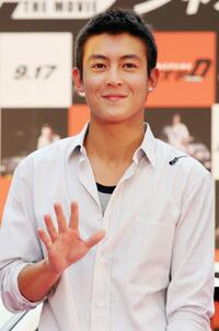 Edison Chen at the press conference to promote "Initial D."