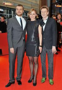 Pilou Asbaek, Lene Maria Christensen and Jesper Christensen at the premiere of "En Famille" during the 60th Berlin International Film Festival.