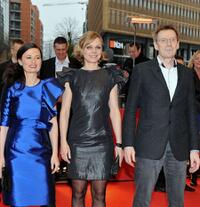 Pernille Fischer Christensen, Lene Maria Christensen and Jesper Christensen at the premiere of "En Famille" during the 60th Berlin International Film Festival.