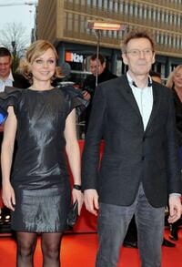 Lene Maria Christensen and Jesper Christensen at the premiere of "En Famille" during the 60th Berlin International Film Festival.