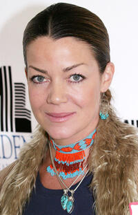 Claudia Christian at the Children Uniting Nations Day of the Child in California.