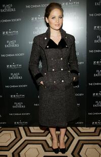 Erika Christensen at the Cinema Society and Zenith Watches screening after party of "Flags Of Our Fathers."
