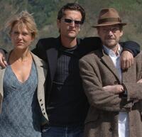 Charlotte Fich, Per Fly and Jesper Christensenand at the photocall of "Drabet" during the 53rd San Sebastian International Film Festival.