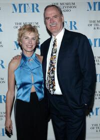 John Cleese and Alice Faye Cleese at the Museum of Television & Radio event honoring Cleese at Beverly Hills.