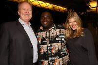 Christian Clemenson, Gary Anthony Williams and Tara Summers at the "Boston Legal" series wrap party.