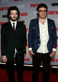Brett McKenzie and Jemaine Clement at the premiere of "The Sopranos."