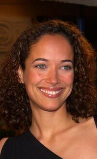 Carmen Chaplin at the premiere of "All About The Benjamins."