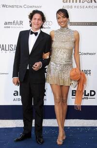 Carmen Chaplin and Guest at the amfARs Annual Cinema Against AIDS 2006 (American Foundation for AIDS Research) event.