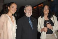 Carmen Chaplin, Leonard Maltin and Patricia Chaplin at the Los Angeles Chamber Orchestra's 16th Annual Silent Film Gala screening of "The Circus."