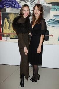 Donata Wenders and Dolores Chaplin at the "Dennis Hopper et le Nouvel Hollywood" dinner.