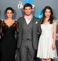 Penelope Cruz, Sam Claflin and Astrid-Berges Frisbey at the Spain premiere of "Pirates Of The Caribbean: On Stranger Tides."