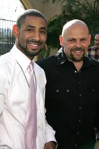 Diego Corrales and Kevin Chapman at the Showtime Championship Boxing Hosts "No Risk, No Reward" Tailgate Party.
