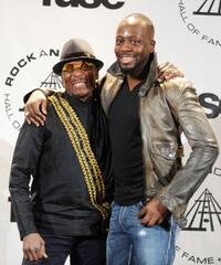 Jimmy Cliff and Wyclef Jean at the 25th Annual Rock And Roll Hall of Fame Induction Ceremony.