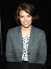 Lauren Cohan at the New York Comic Con of "The Walking Dead."