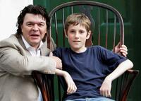 Jamie Foreman and Barney Clark at the photocall of "Oliver Twist."
