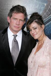 Thomas Haden Church and wife Mia Church at the 2007 Tribeca Film Festival for the premiere of "Spider-Man 3".