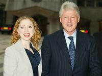 Chelsea Clinton and Bill Clinton at the launch party of "My Life, the memoirs of the former US President Bill Clinton."