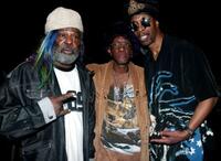 George Clinton, Bernie Worrell and Bootsy Collins at the 46th Annual Grammy Awards.